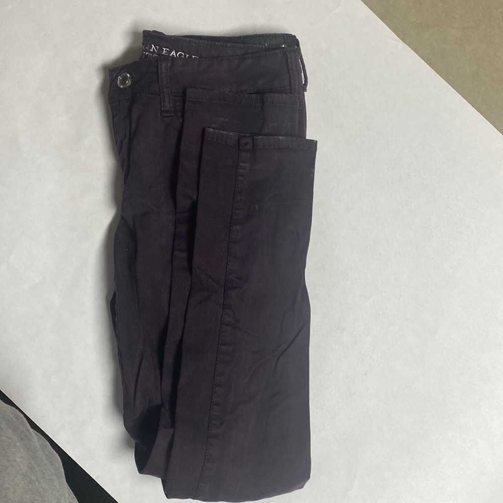 American Eagle Jegging Super Stretch Size 10 Regular Color Purple